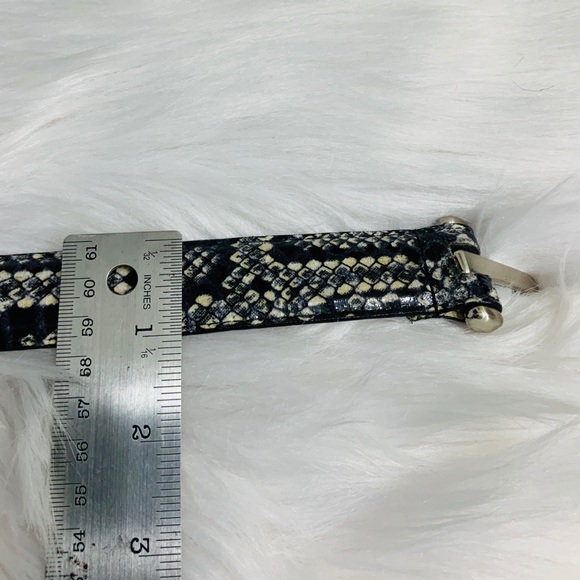 Snake Embossed Adjustable Statement Belt - Picture 4 of 10